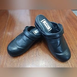 Black slip-on shoes